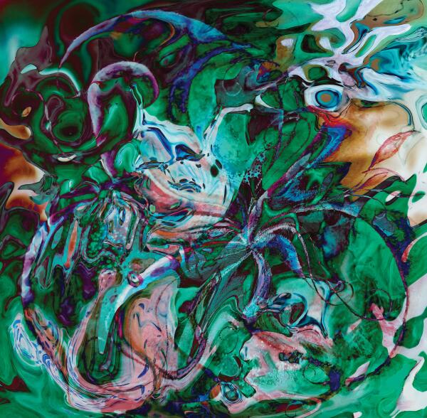 green labyrinth abstractions art by BBS Art
